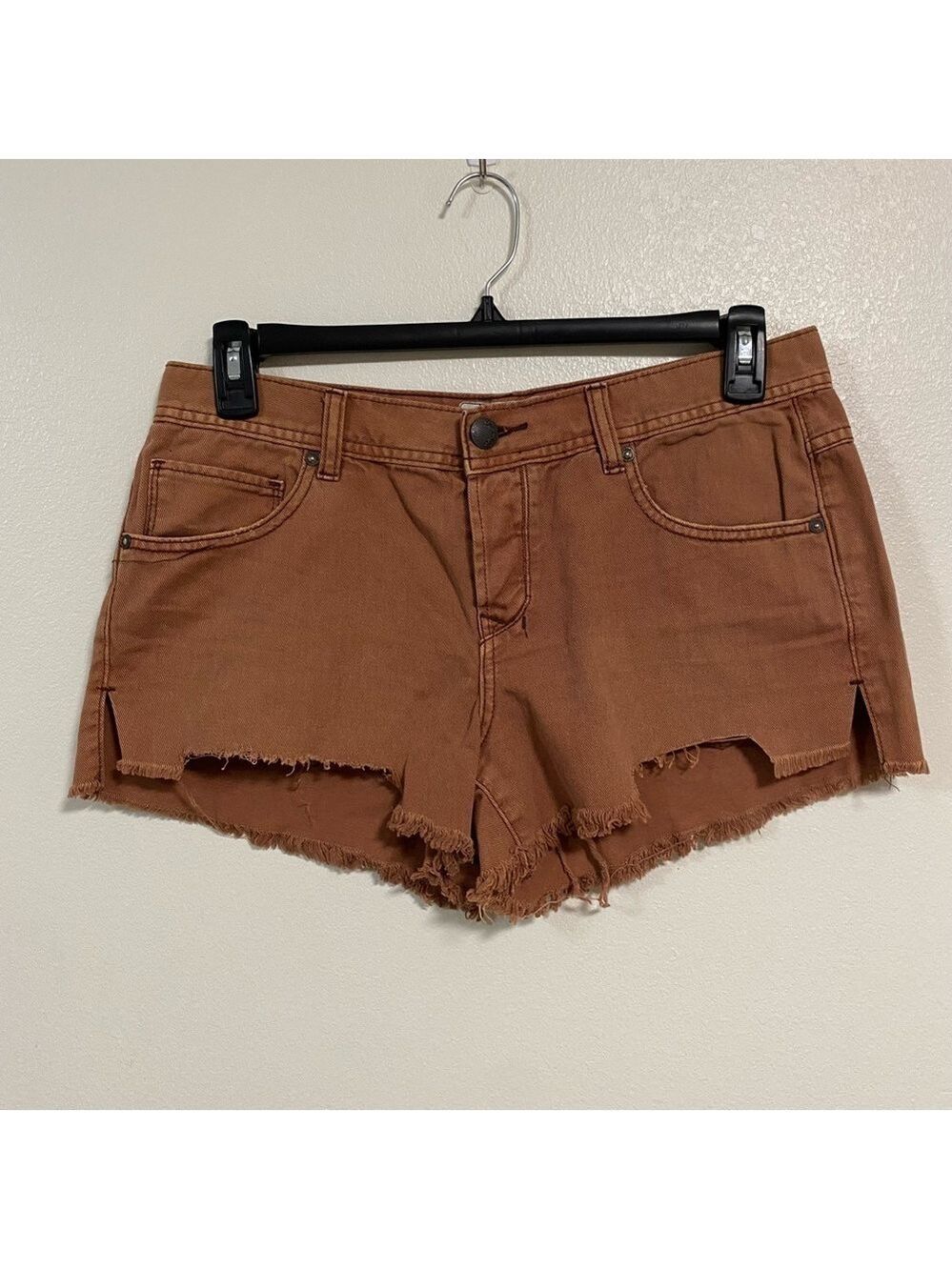 Free People Shorts Women’s Size 29 Brown Cut Off Daisy Duke Button Fly Shorts